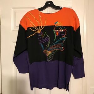 Vintage Bonnie and Bill by Holly Art Deco Top